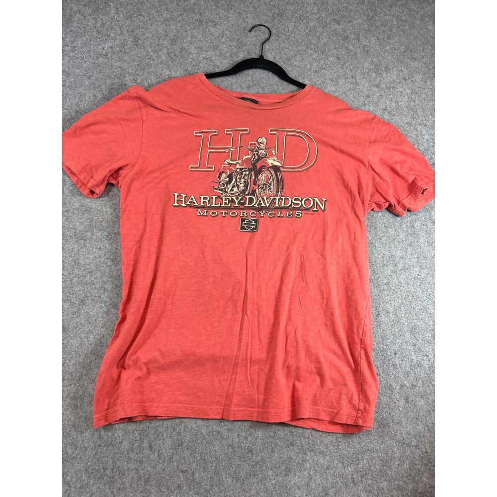Vintage Harley Davidson T Shirt from Mexico Mens Large Red Los Cabos Mexico Y2K